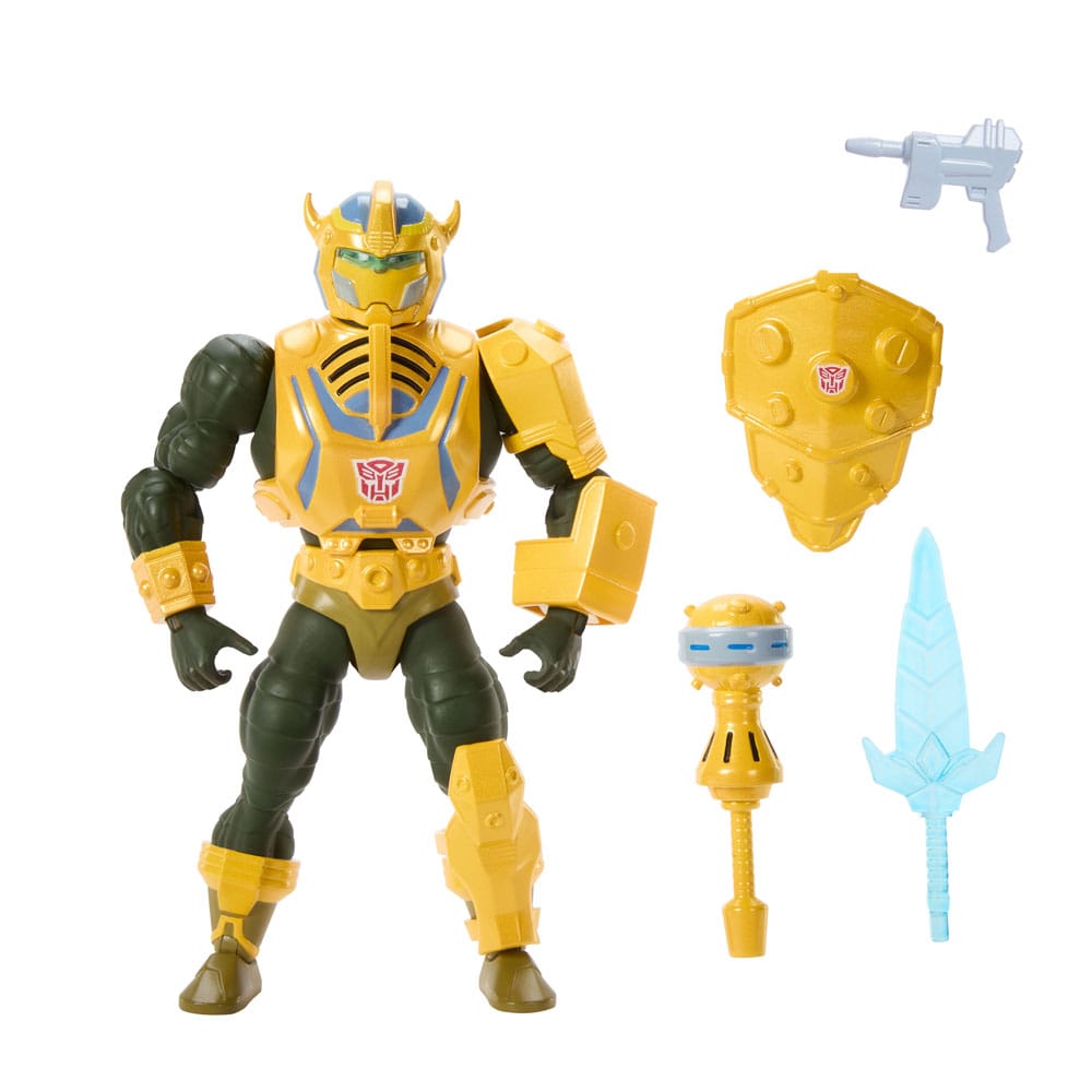 Masters of the Universe x Transformers Actionfigur Bumblebee Armor Man-At-Arms 14 cm