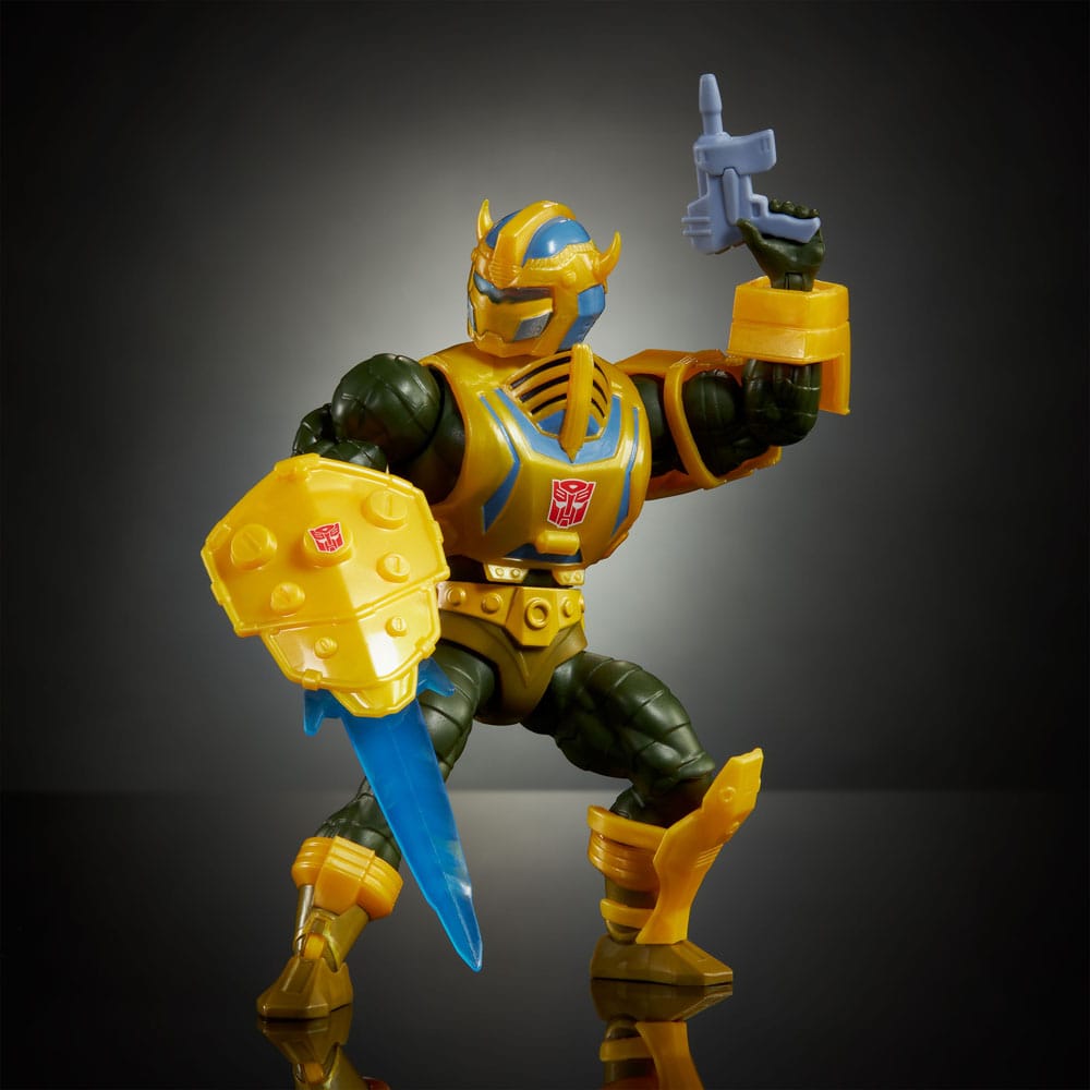 Masters of the Universe x Transformers Actionfigur Bumblebee Armor Man-At-Arms 14 cm