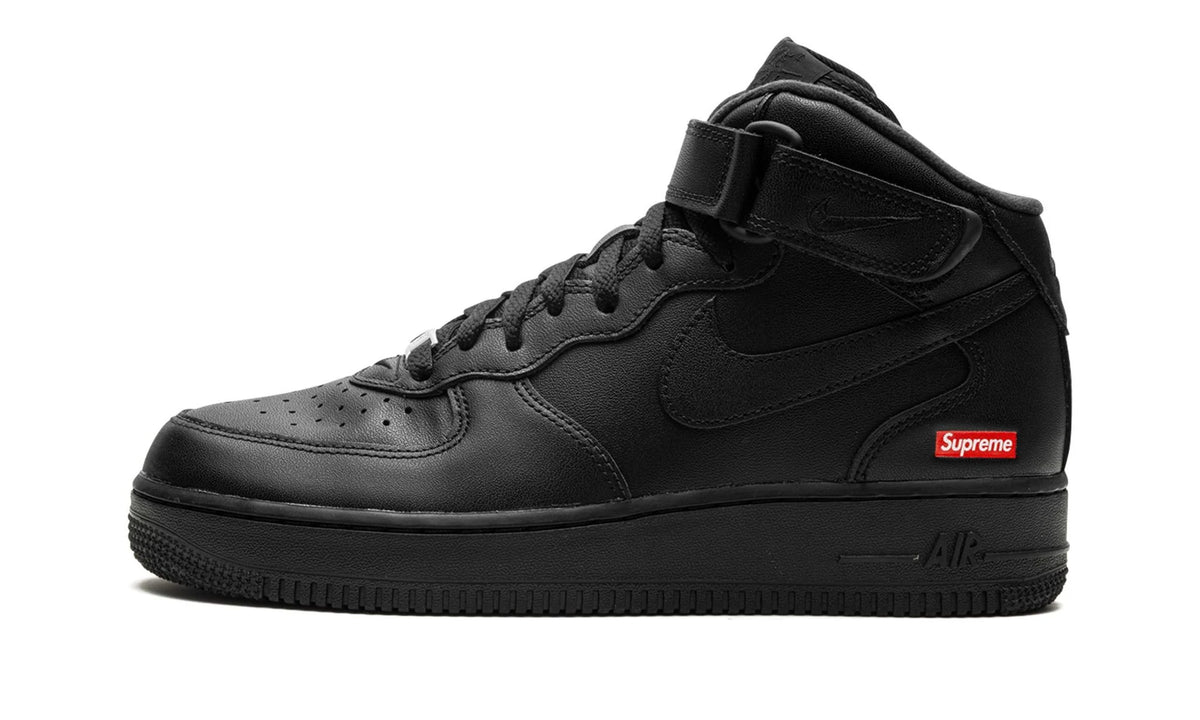 Nike Air Force 1 Mid Supreme - Mini Box Logo Black