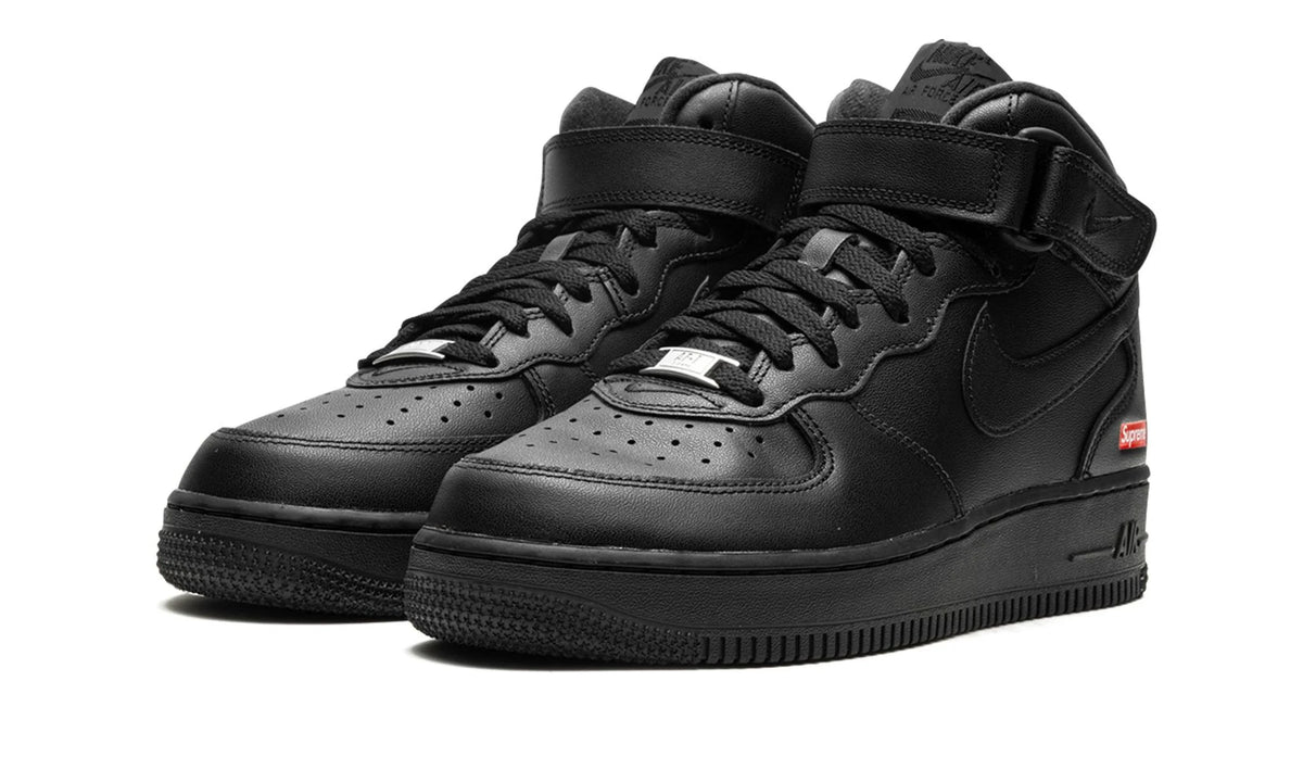 Nike Air Force 1 Mid Supreme - Mini Box Logo Black