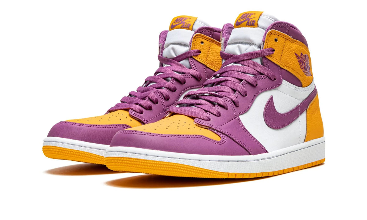 Nike Air Jordan 1 High OG Brotherhood (Gelb Lila)