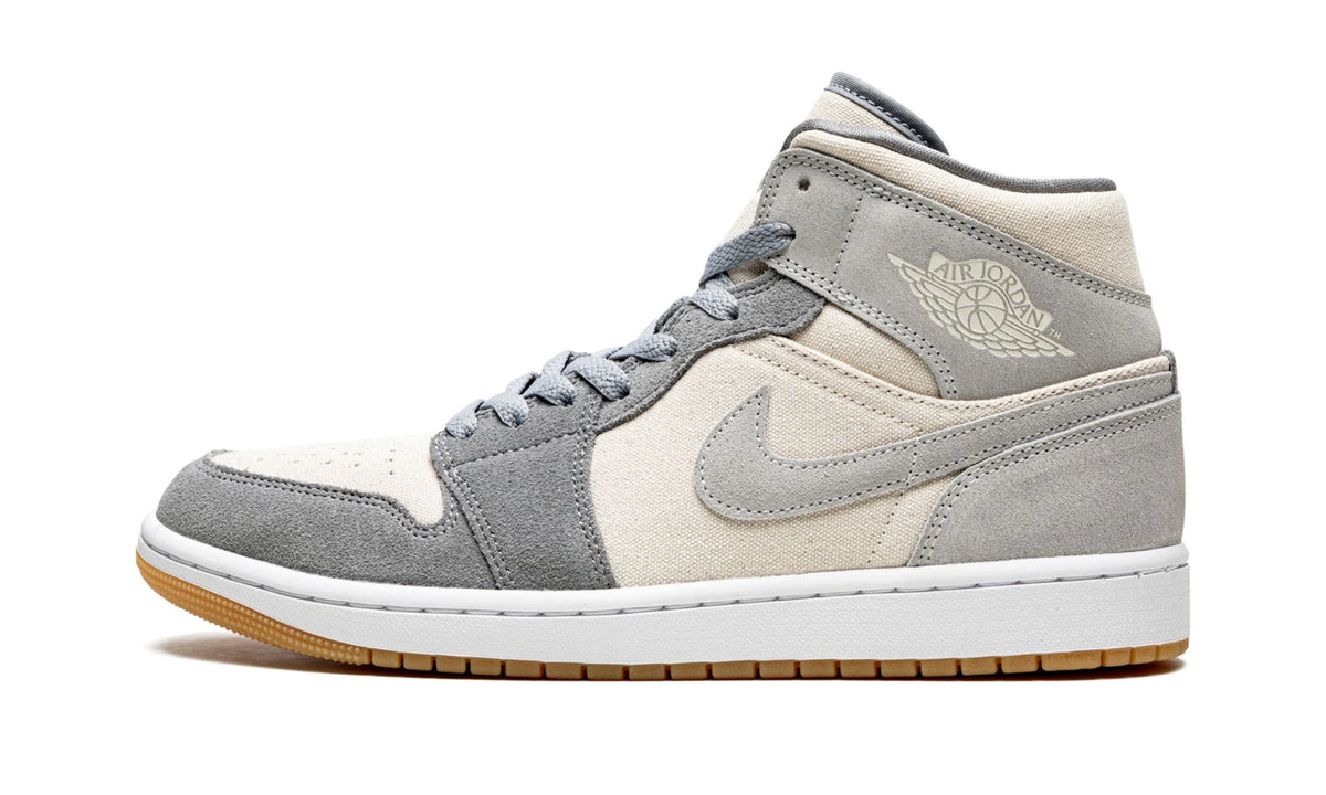 Nike Air Jordan 1 Mid Coconut Milk Particle Grey