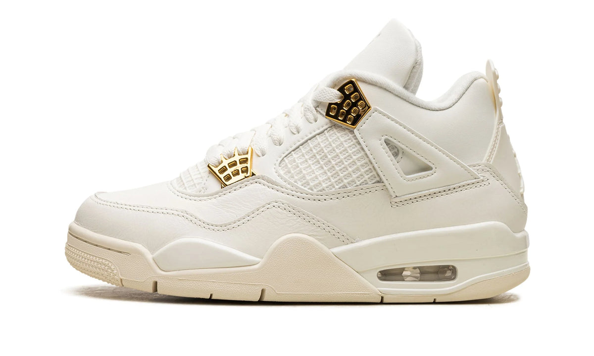 Nike Air Jordan 4 Retro Metallic Gold Sail (Damen)