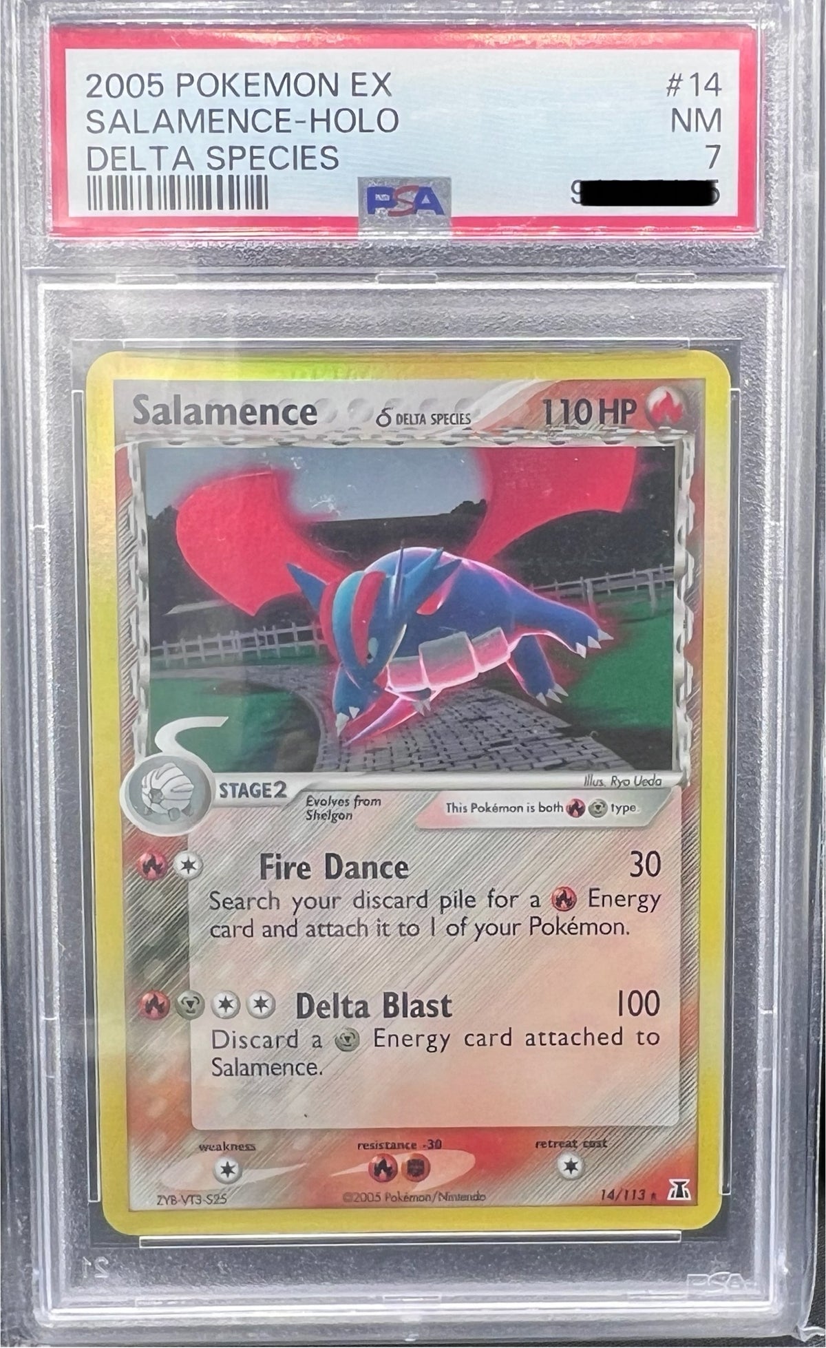 Pokemon EX Delta Species - Salamence Holo Delta species - Englisch PSA 7