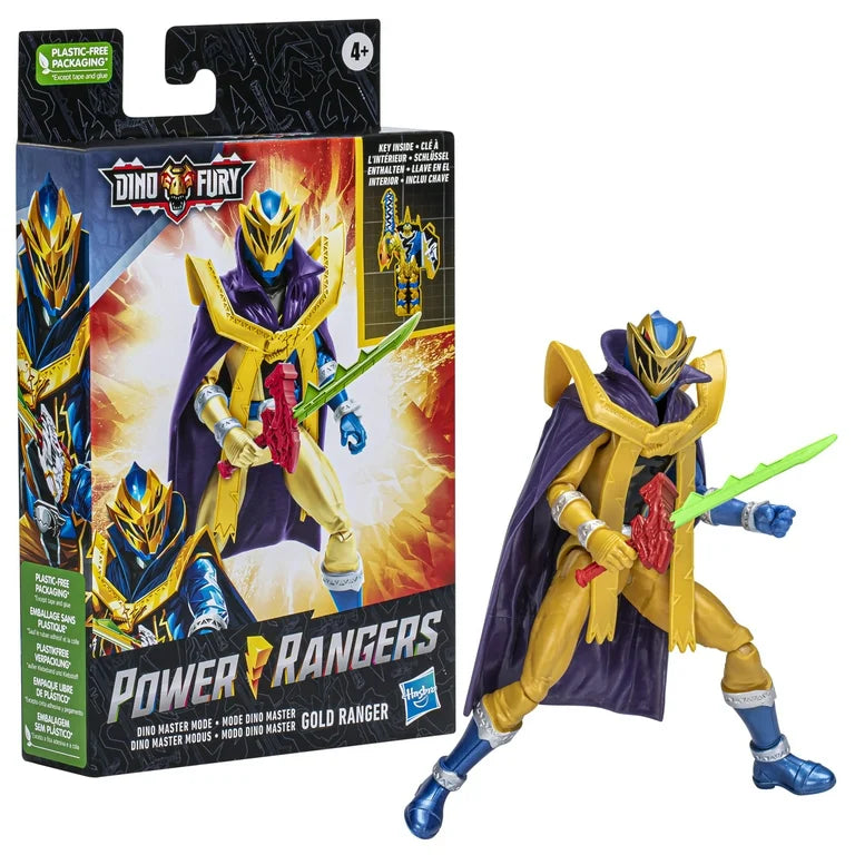 Power Rangers Dino Fury - Dino Master Gold Ranger - Hasbro