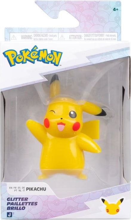 Pokemon Jazwares - Jubilum Glitzer-Figur Pikachu