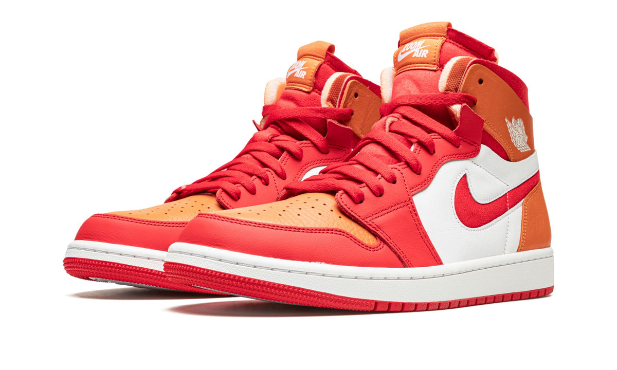 Nike Air Jordan 1 High Zoom Air CMFT Fire Rot Hot Curry WMNS Schuhe