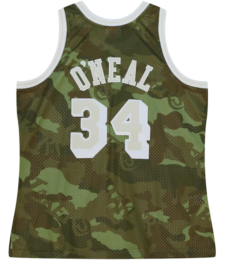 Los Angeles Lakers NBA Shaquille O'Neal Ghost Green Camo Swingman Trikot von Mitchell & Ness - Herren