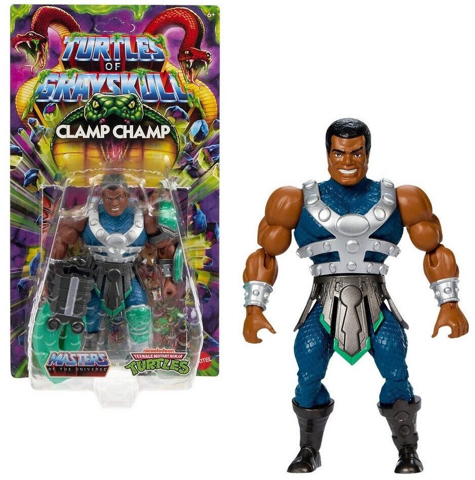 MOTU x TMNT: Turtles of Grayskull Actionfigur Clamp Champ 14 cm