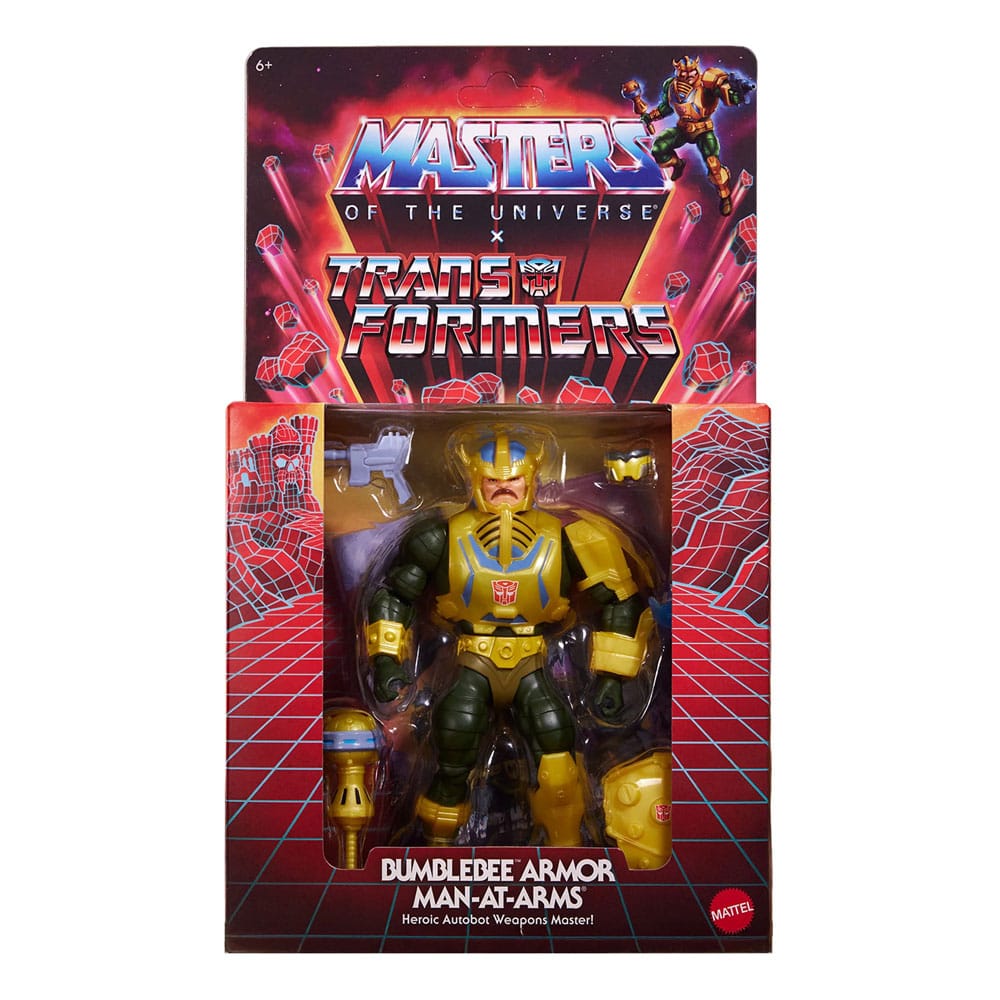 Masters of the Universe x Transformers Actionfigur Bumblebee Armor Man-At-Arms 14 cm