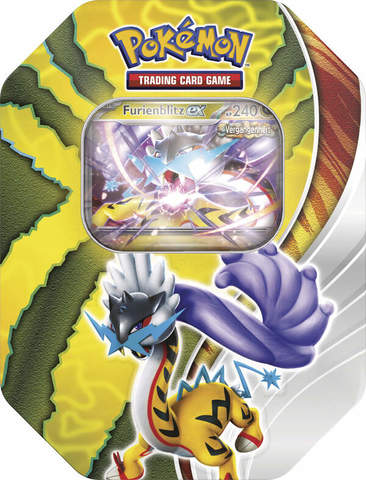 Pokémon TCG Tin Box #114 Furienblitz EX (Deutsch)