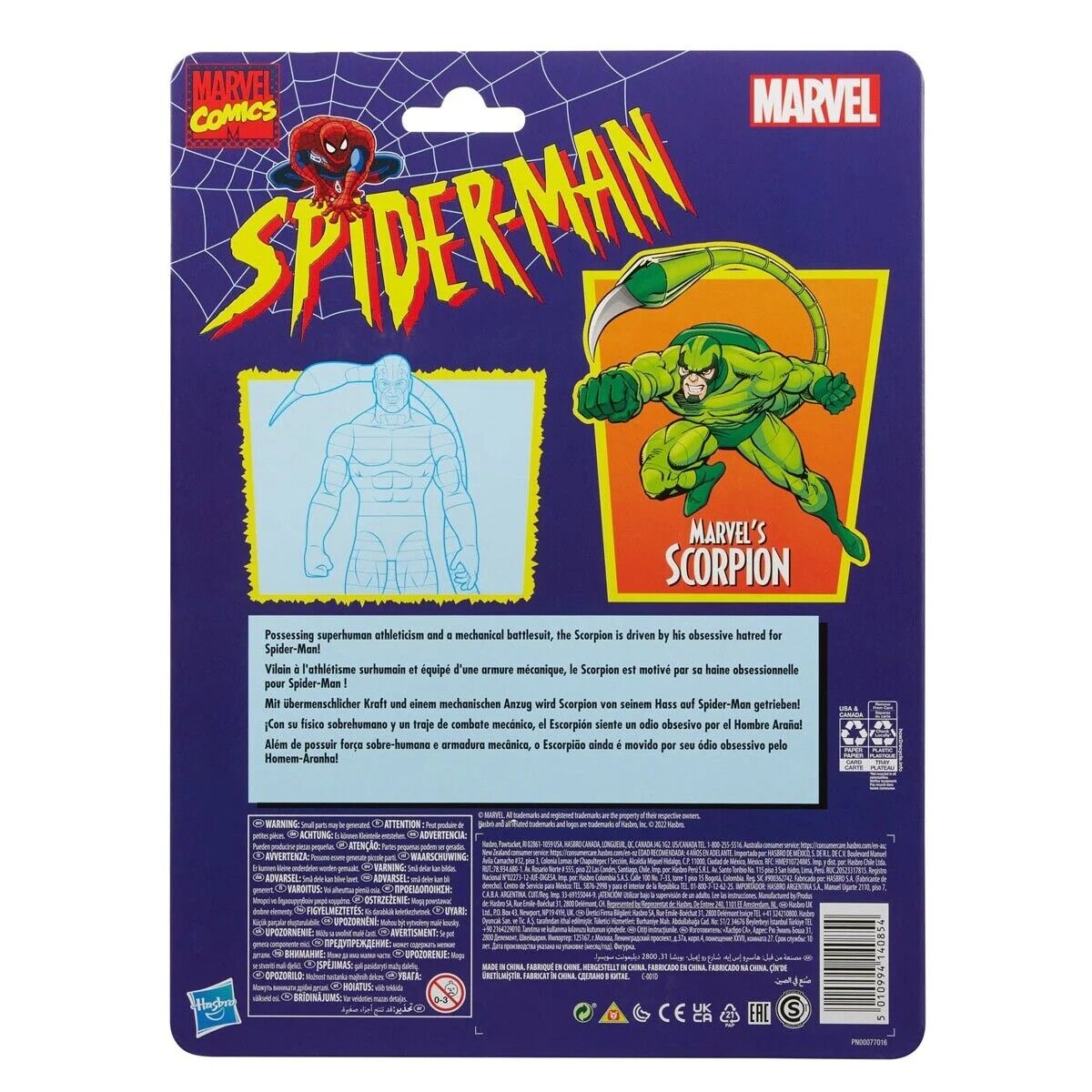 Spider-Man Retro Marvel Legends Scorpion 6 Zoll Actionfigur