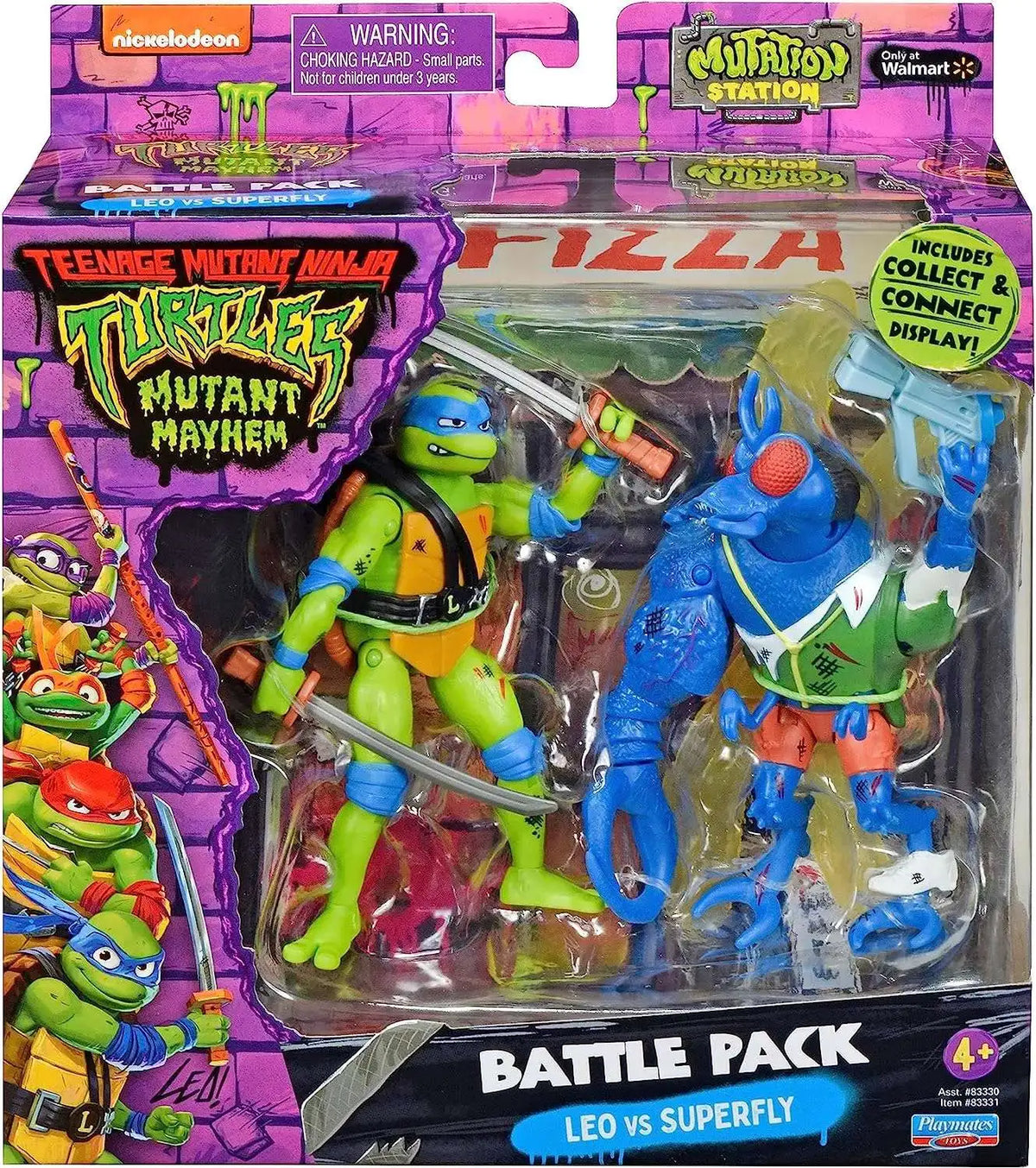 Teenage Mutant Ninja Turtles Mutant Mayhem Mutation Station Leonardo vs Superfly