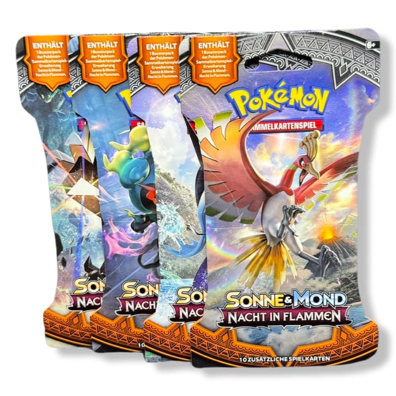 Pokémon TCG Sonne & Mond Nacht in Flammen Sleeved Booster Deutsch